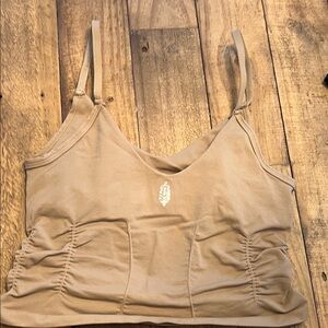 FP Movement by Free People Tan Crop Top XS/S